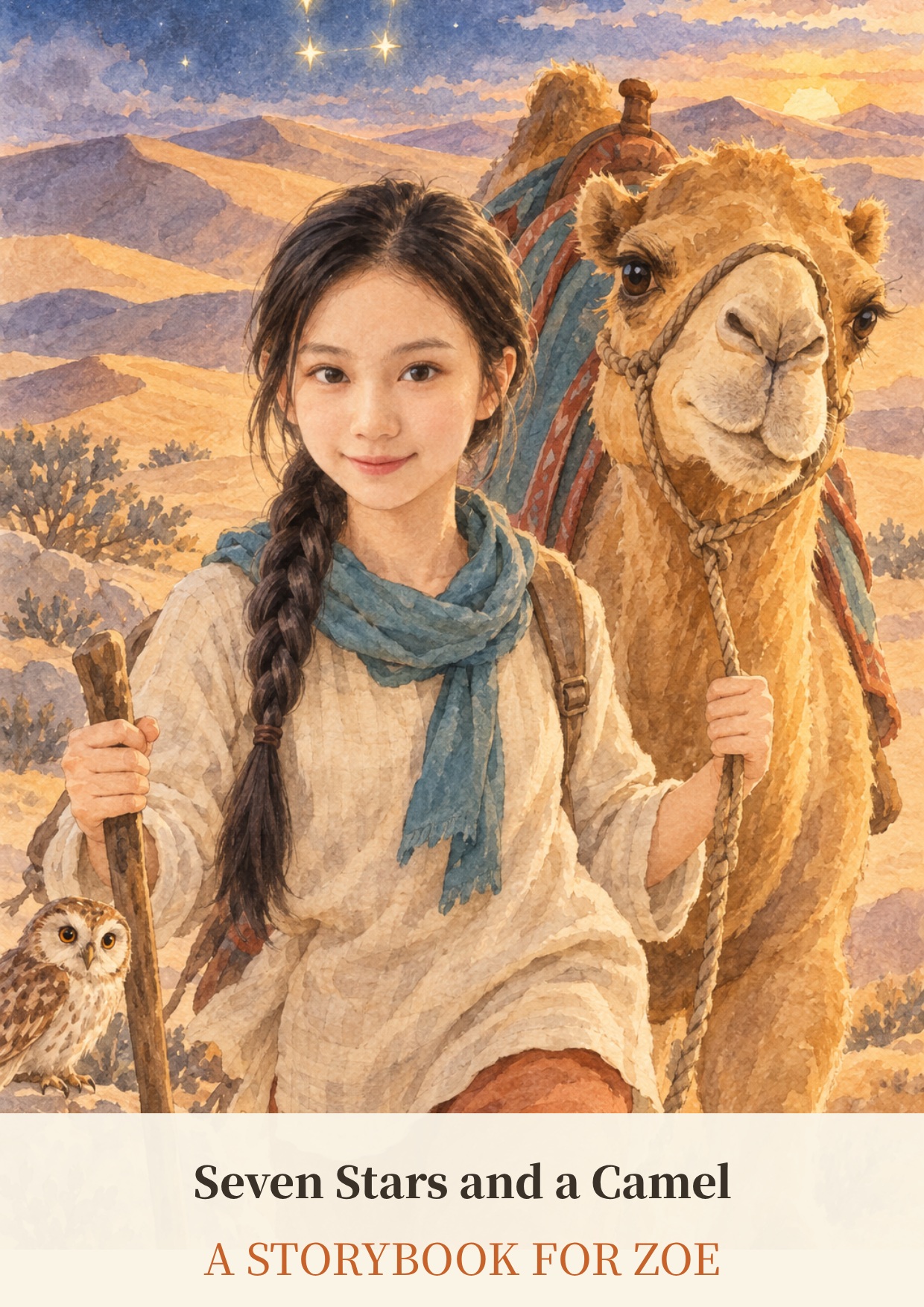 Cover of Zoe's completed sample storybook
